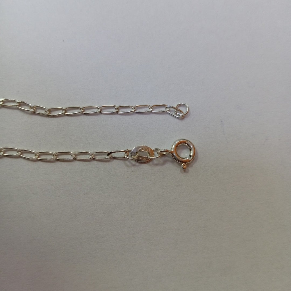 CADENA TEJIDO ESLABONES PLATA .925 50 CM 2.7 GR (NUEVO)