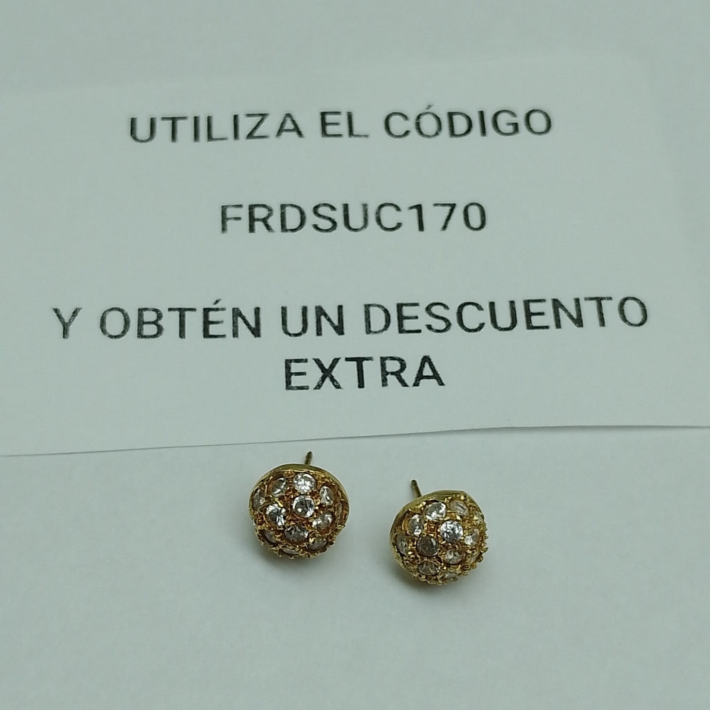 ARETES PAR ORO 14 K 2.8 GRMS (SEMINUEVO)