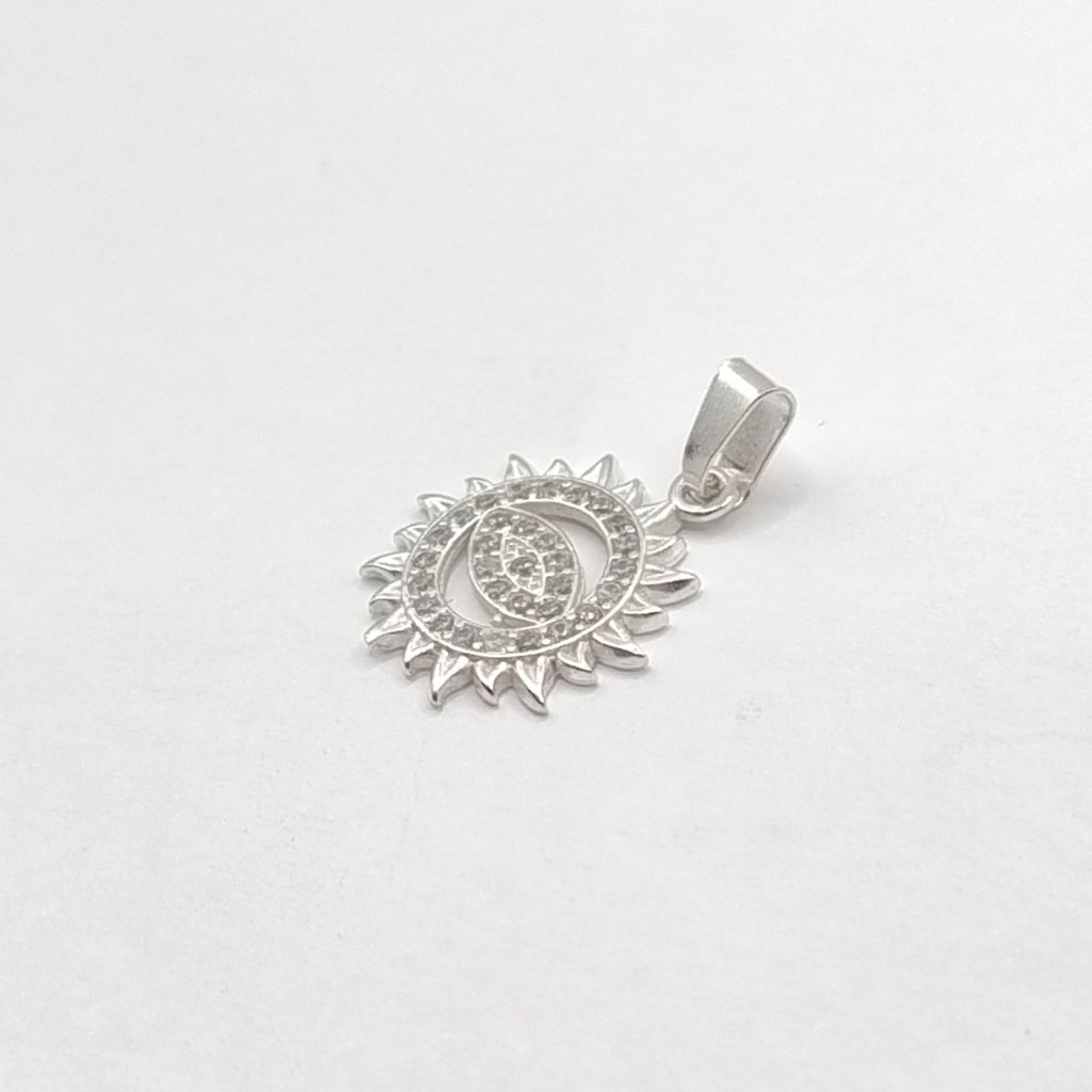 DIJE OJO MAGICO CON CIRCONIAS PLATA .925 1.9 GR (NUEVO)