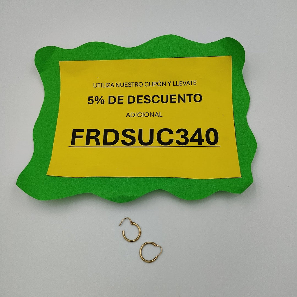 ARRACADAS PAR ORO 14 K 0,80 GRMS (SEMINUEVO)