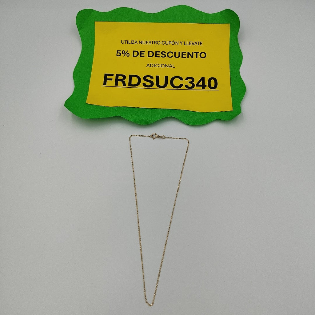 CADENA ORO 14 K 0,90 GRMS (SEMINUEVO)