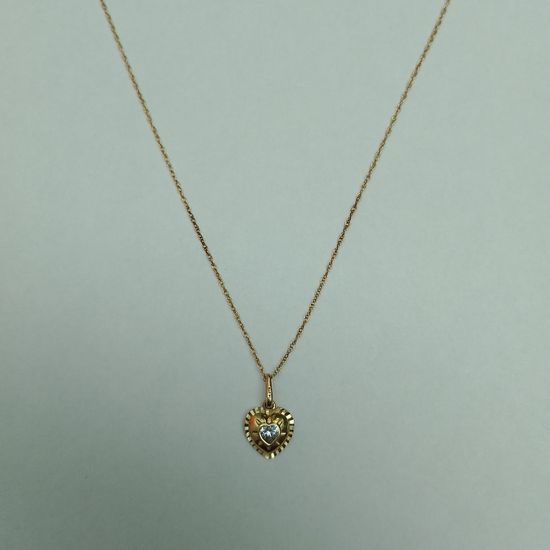 CADENA, DIJE ORO 10 K 0.8 GRMS (SEMINUEVO)