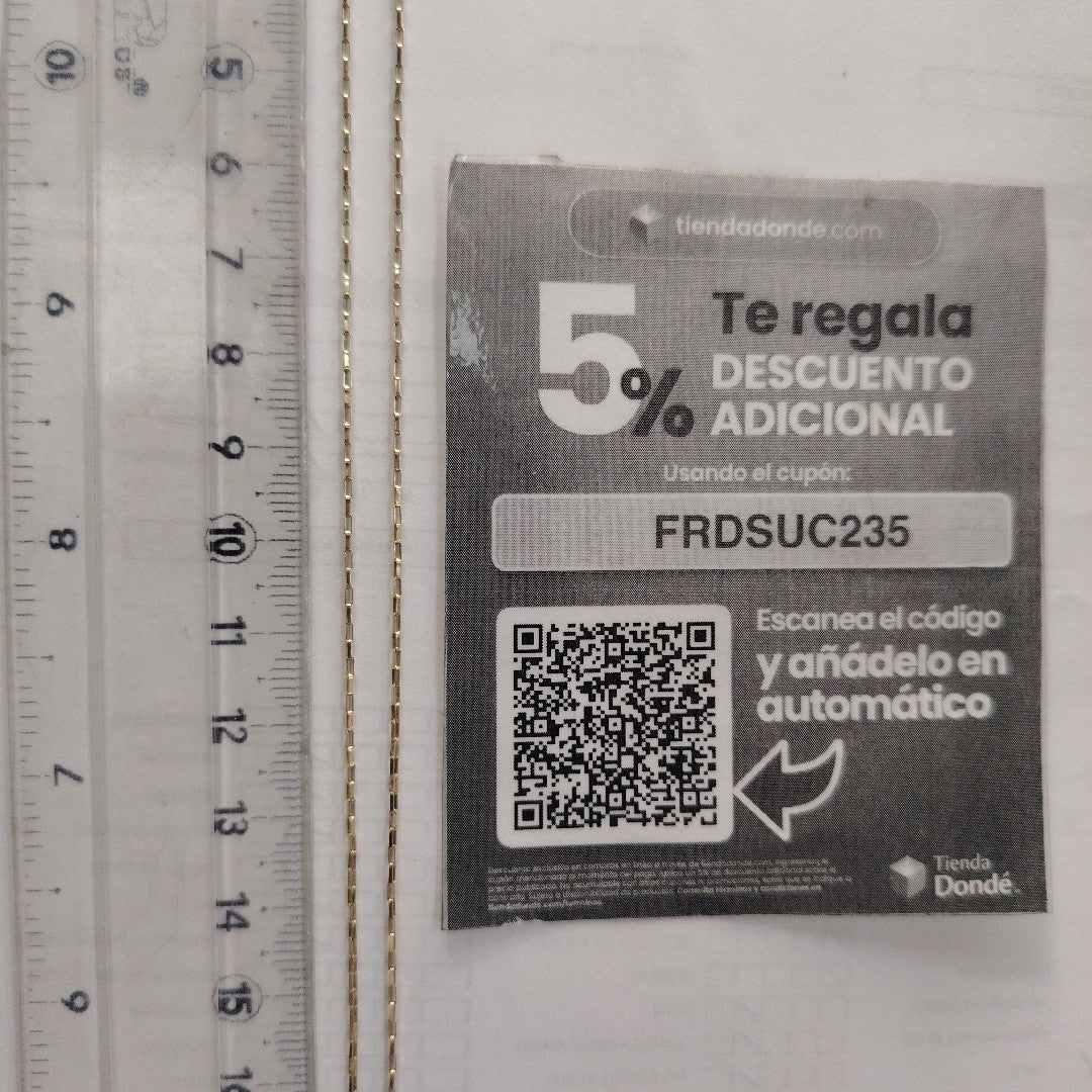 CADENA, DIJE ORO 10 K 1.3 GRMS (SEMINUEVO)
