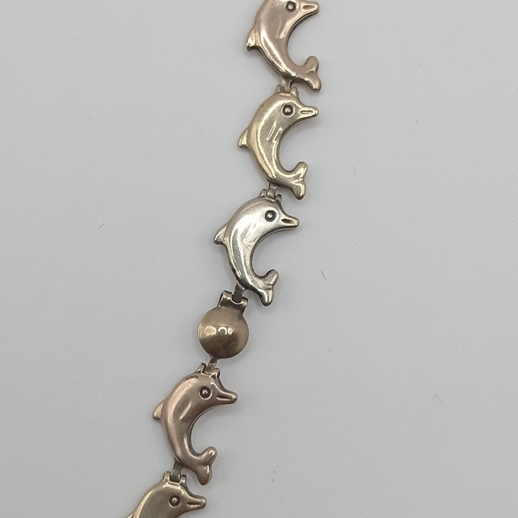 PULSERA ORO, ORO COMBINADO 14 K 5.7 GRMS (SEMINUEVO)