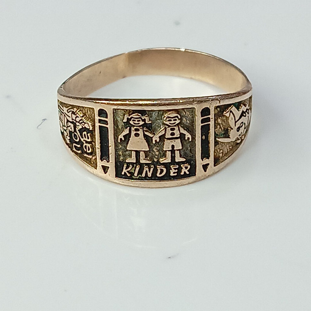 ANILLO DE GRADUACIÓN ORO 8 K 1,50 GRMS (SEMINUEVO)