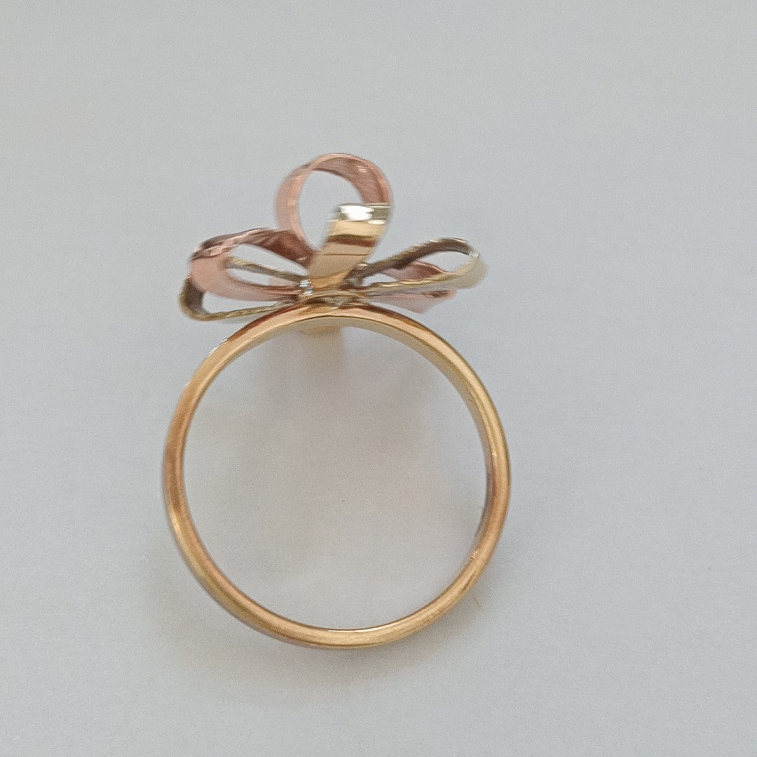 ANILLO ORO COMBINADO 10 K 3,30 GRMS (SEMINUEVO)