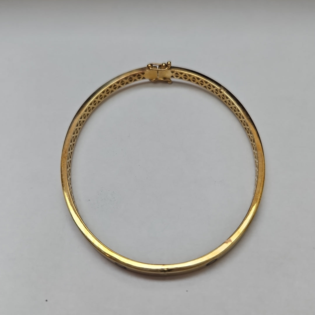 PULSERA RIGIDA ORO 10 K 4.9 GRMS (SEMINUEVO)