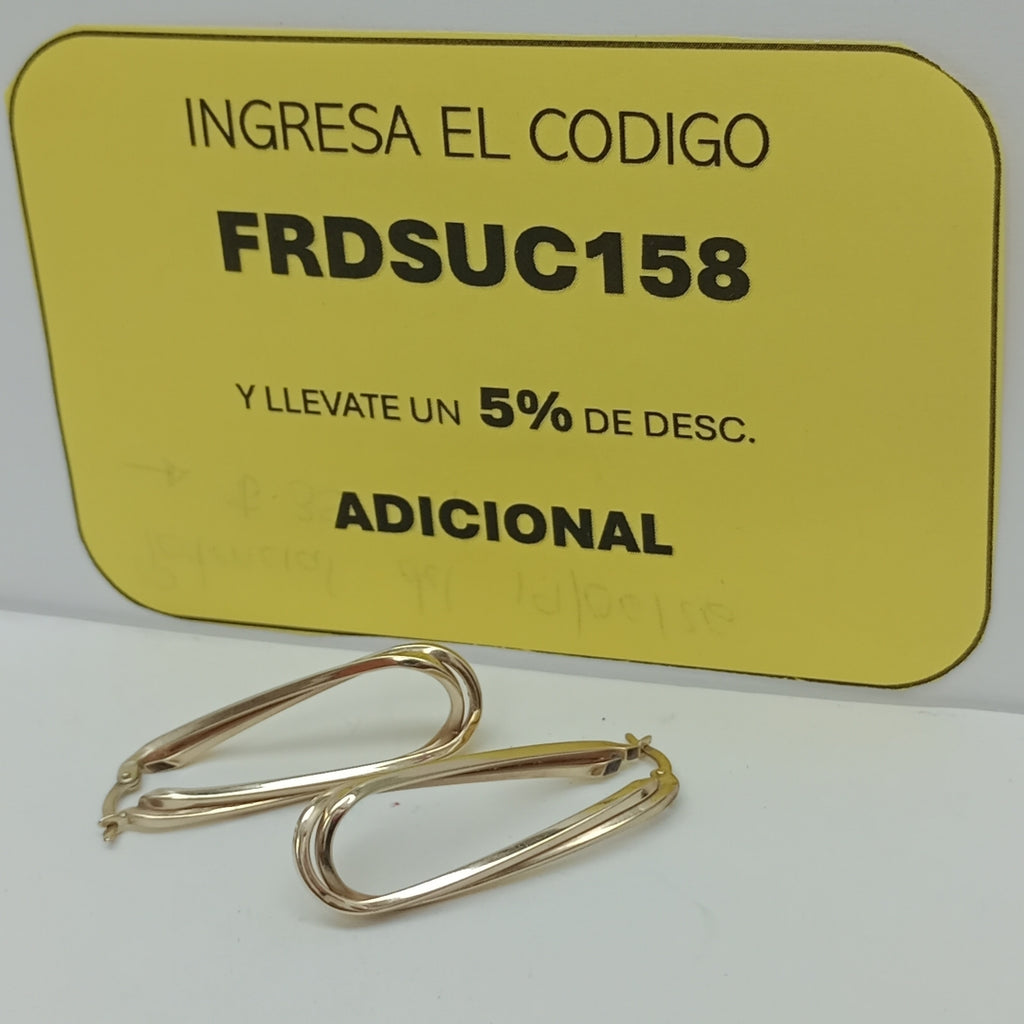ARETES PAR ORO 10 K 2.3 GRMS (SEMINUEVO)
