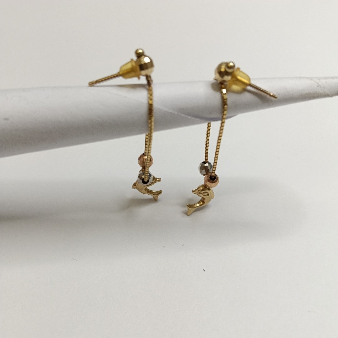 ARETES PAR ORO 10 K 2 GRMS (SEMINUEVO)
