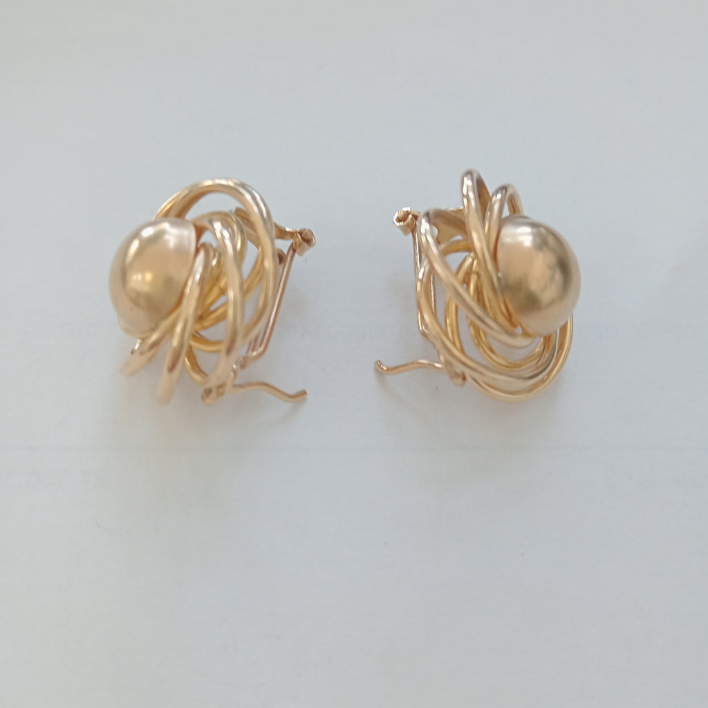 ARETES PAR ORO 10 K 7,20 GRMS (SEMINUEVO)