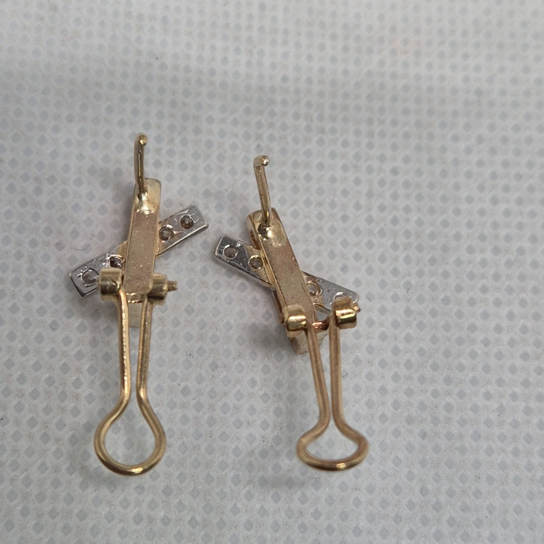 ARETES PAR ORO 14 K 2.5 GRMS (SEMINUEVO)