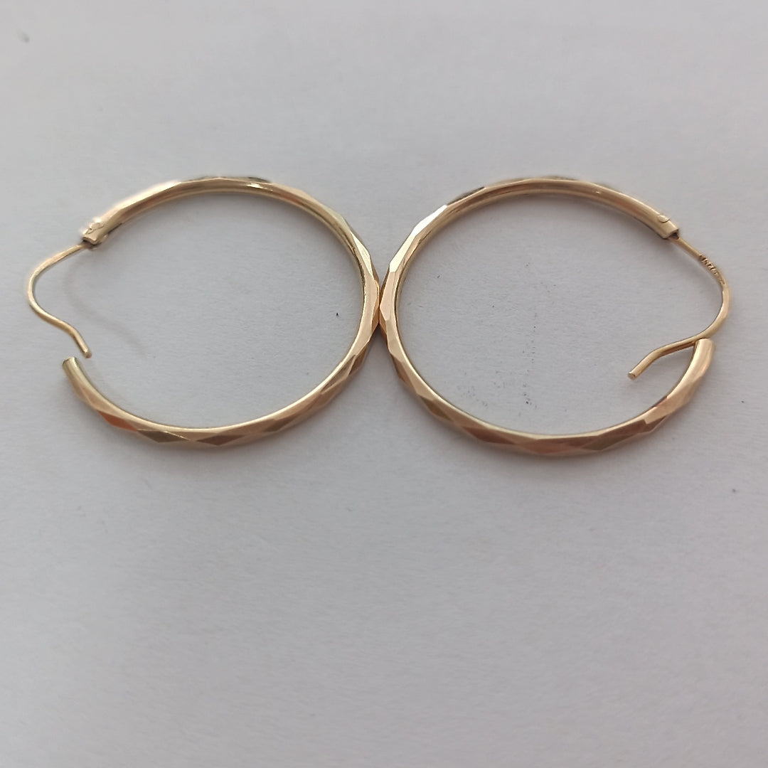 ARRACADAS PAR ORO 14 K 1.9 GRMS (SEMINUEVO)