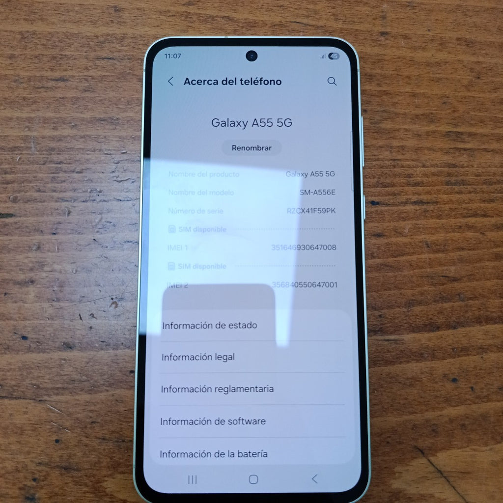 CELULAR SAMSUNG GALAXY A55 5G SM-A556E (2024) 256 GB 8 GB RAM (SEMINUEVO)