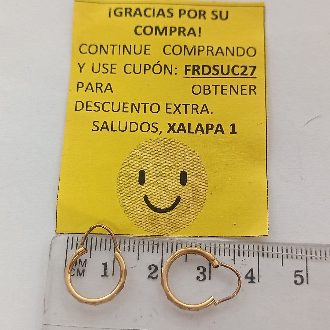 ARRACADAS PAR ORO 10 K 0.9 GRMS (SEMINUEVO)