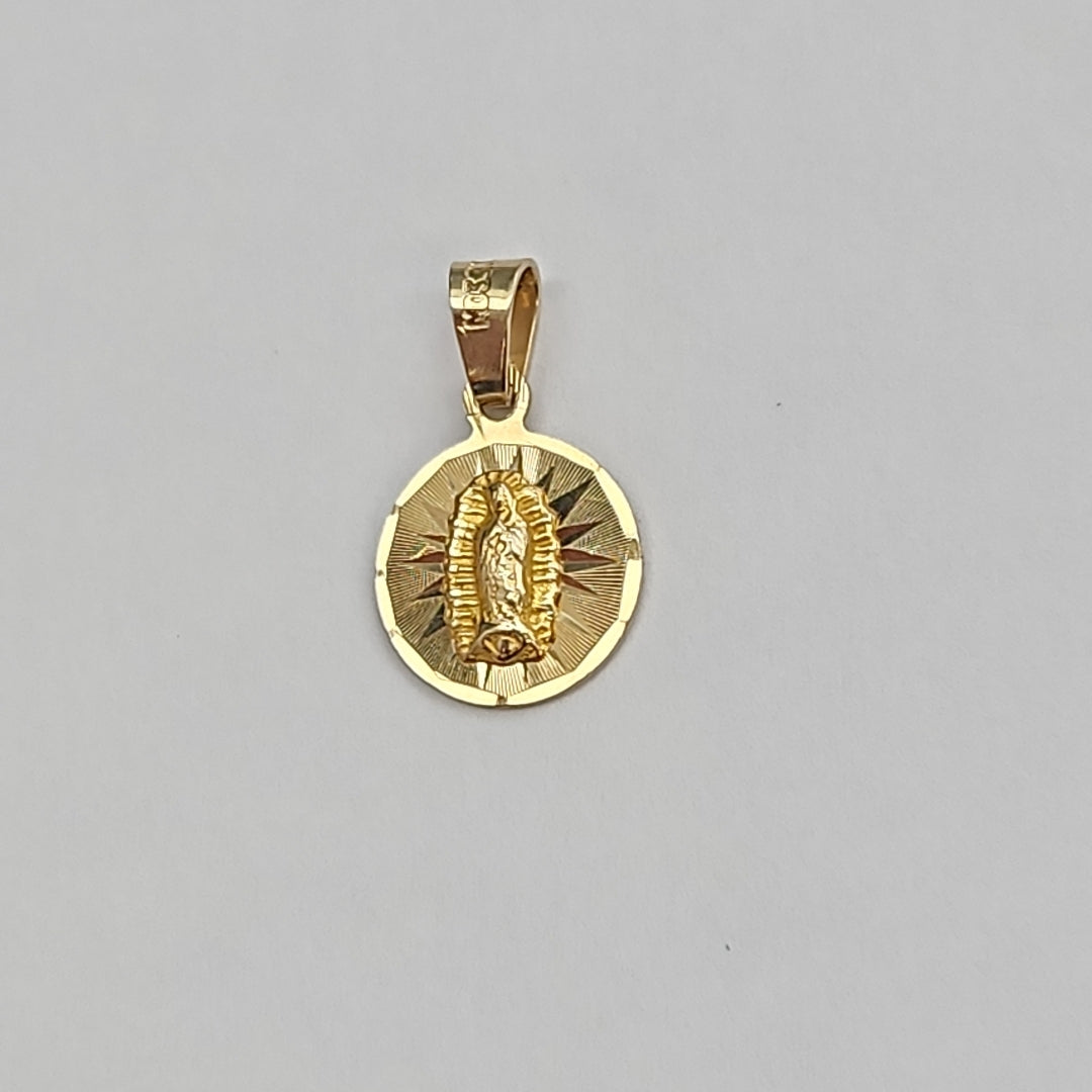 DIJE, MEDALLA RELIGIOSA ORO 14 K 1.1 GRMS (SEMINUEVO)