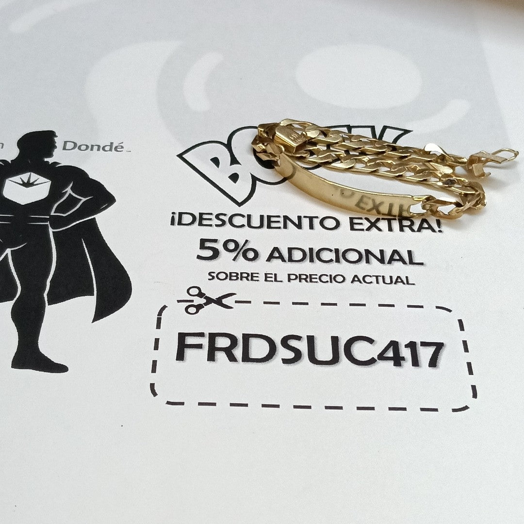ESCLAVA ORO 14 K 9,80 GRMS (SEMINUEVO)