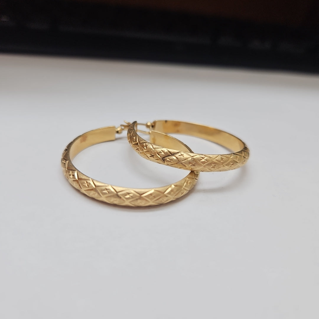 ARRACADAS PAR ORO 14 K 5.4 GRMS (SEMINUEVO)