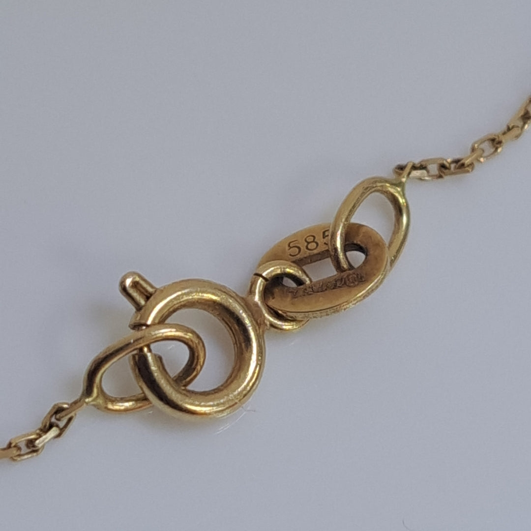 CADENA,DIJE ORO 14 K 6,20 GRMS (SEMINUEVO)