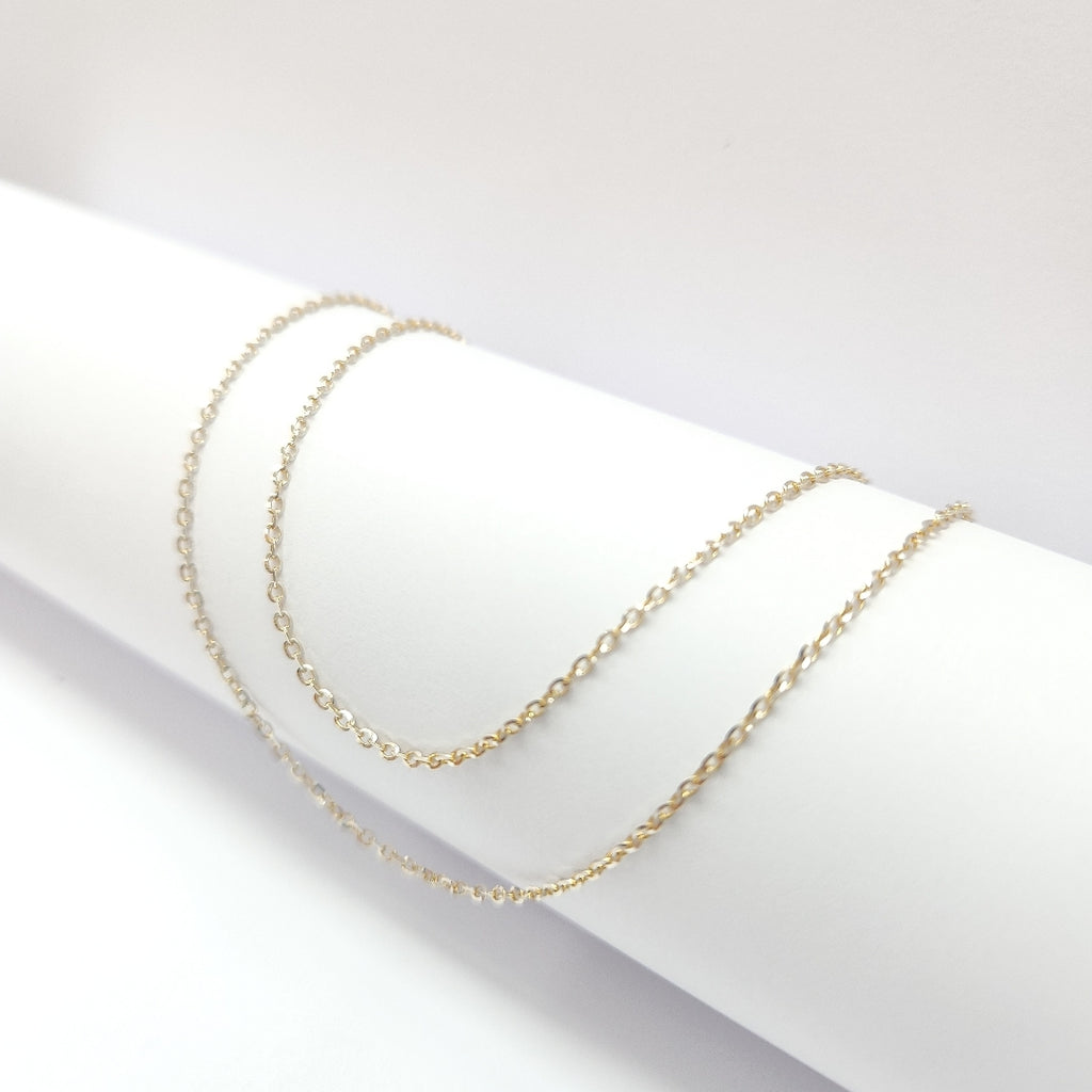 CADENA ORO, RODIADO 14 K 1.9 GRMS (SEMINUEVO)
