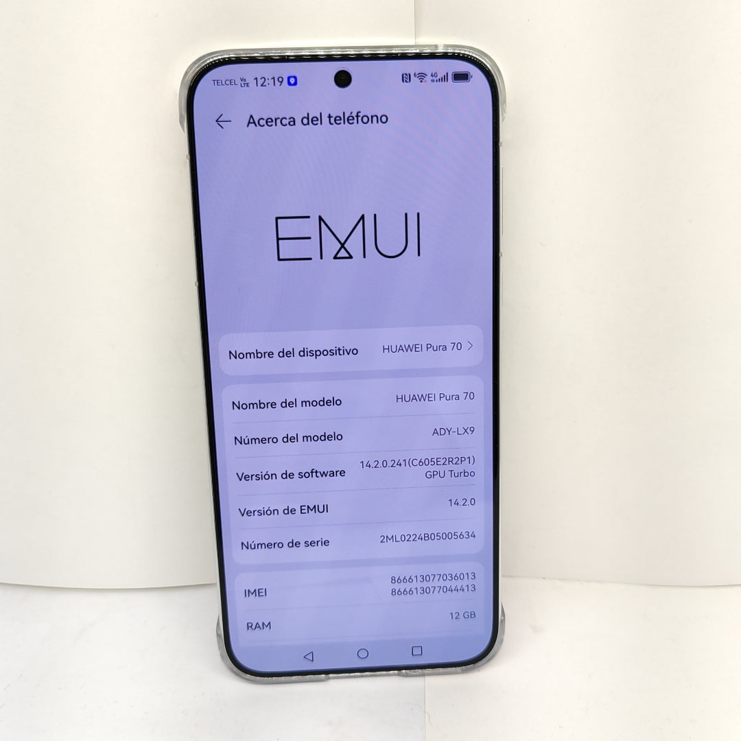 CELULAR HUAWEI PURA 70 ADY-LX9 (2024) 256 GB 12 GB RAM (SEMINUEVO)
