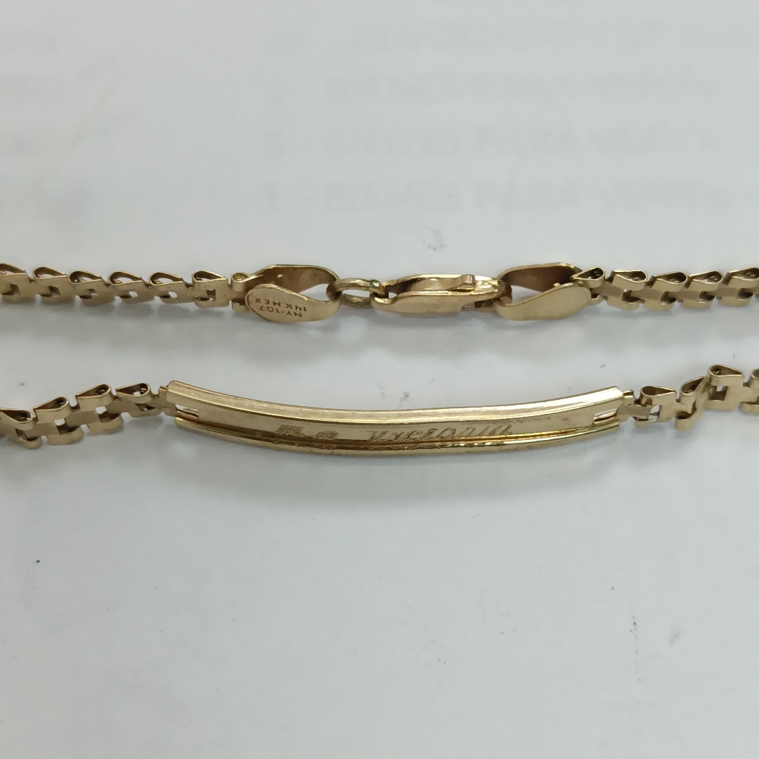 ESCLAVA ORO 14 K 3.5 GRMS (SEMINUEVO)