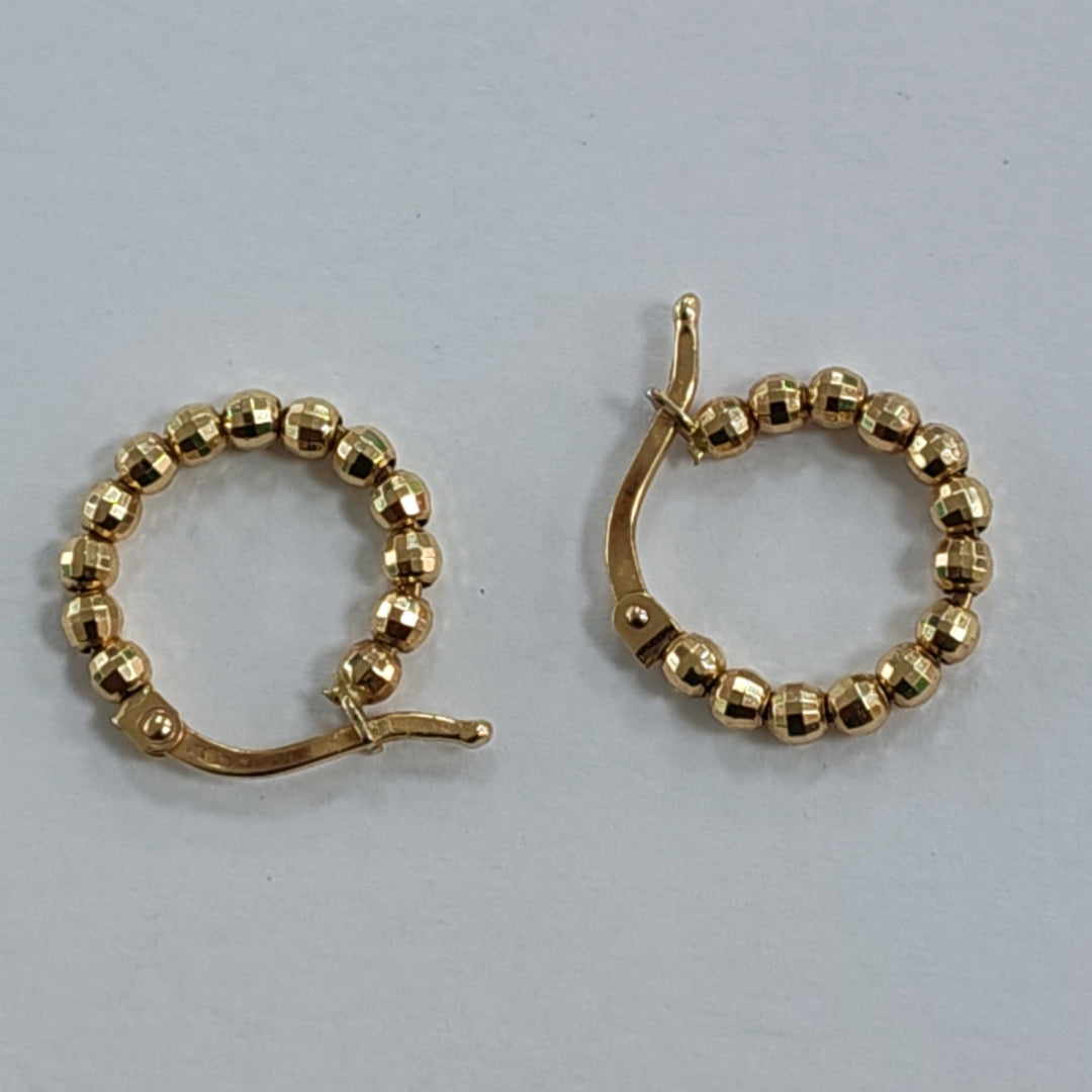 ARRACADAS PAR ORO COMBINADO 14 K 1,70 GRMS (SEMINUEVO)
