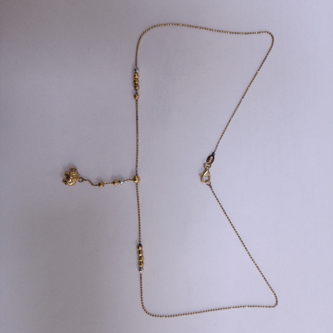 GARGANTILLA ORO COMBINADO 14 K 3.5 GRMS (SEMINUEVO)