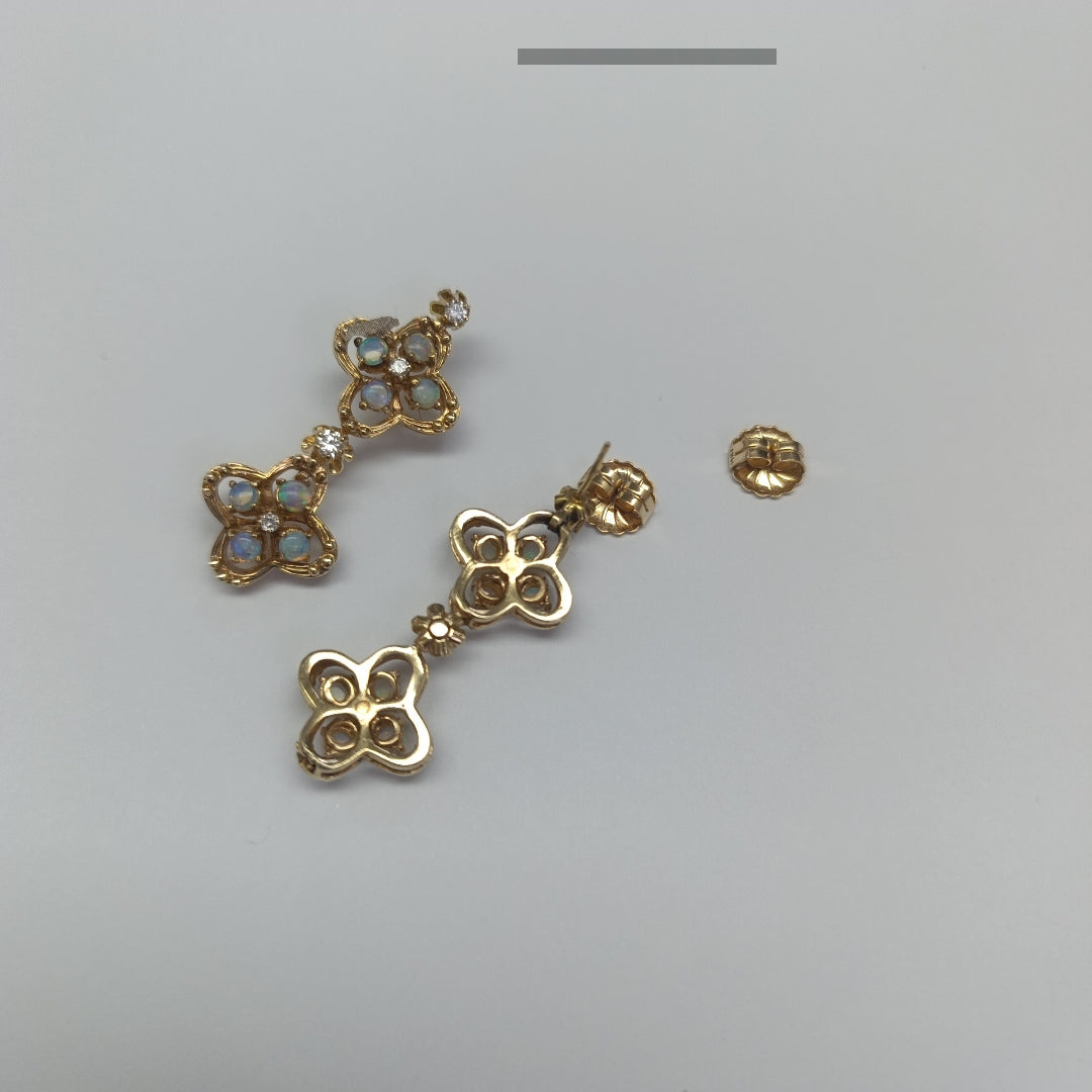 ARETES PAR ORO 14 K 13 GRMS (SEMINUEVO)