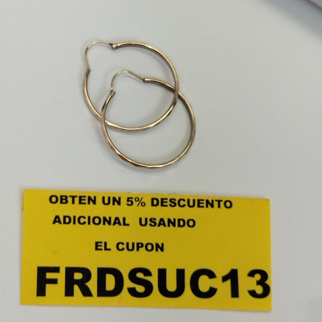 ARRACADAS PAR ORO 14 K 4 GRMS (SEMINUEVO)