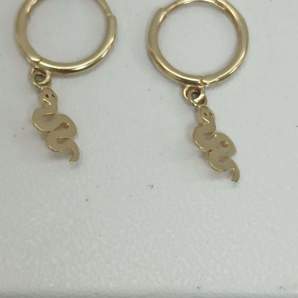 ARRACADAS PAR ORO 14 K 1.2 GRMS (SEMINUEVO)