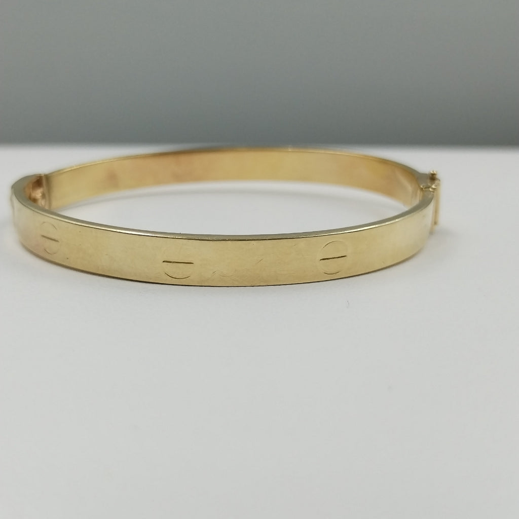 PULSERA RIGIDA ORO 14 K 8.6 GRMS (SEMINUEVO)