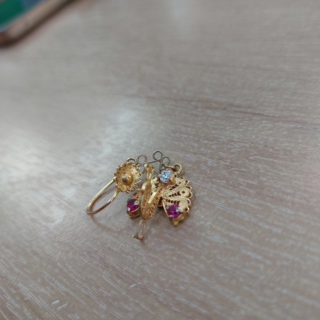 ARETES PAR ORO 8 K 4,10 GRMS (SEMINUEVO)