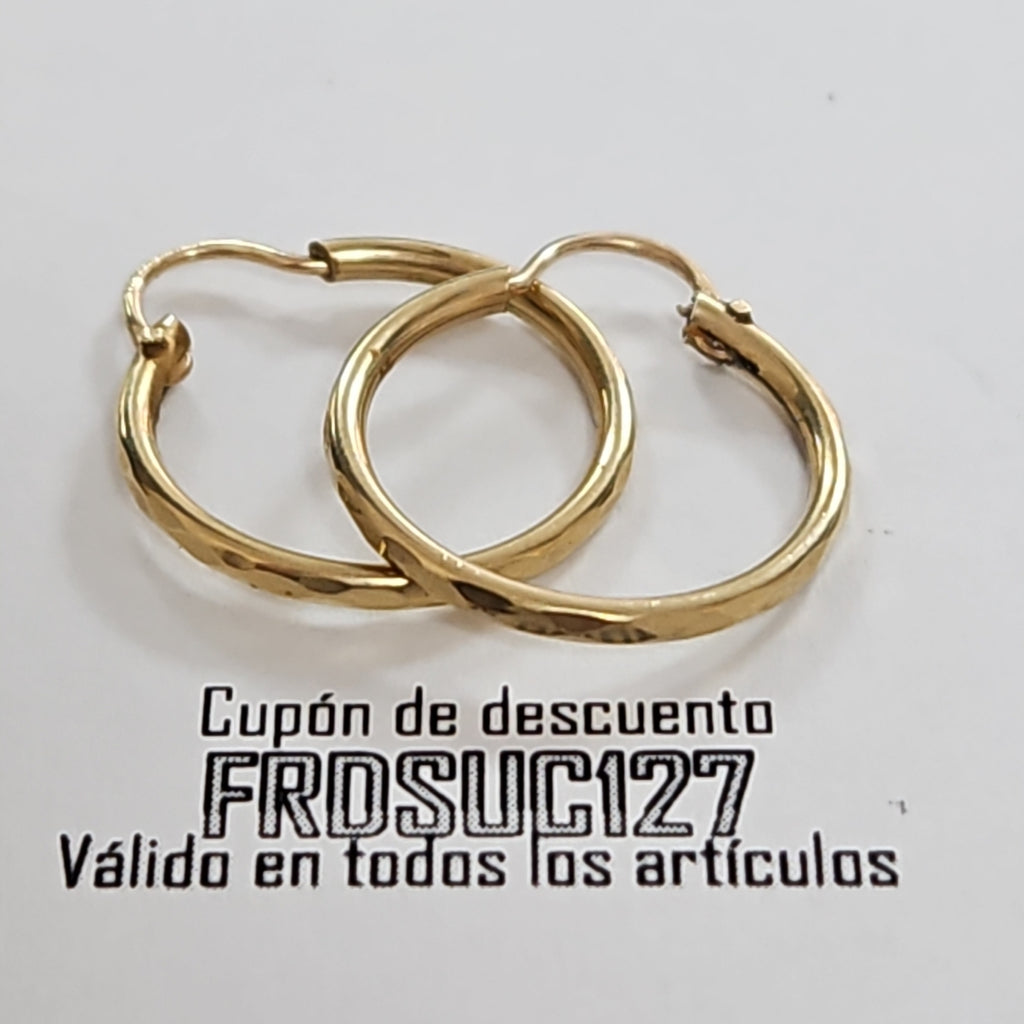ARRACADAS PAR ORO 10 K 1.3 GRMS (SEMINUEVO)