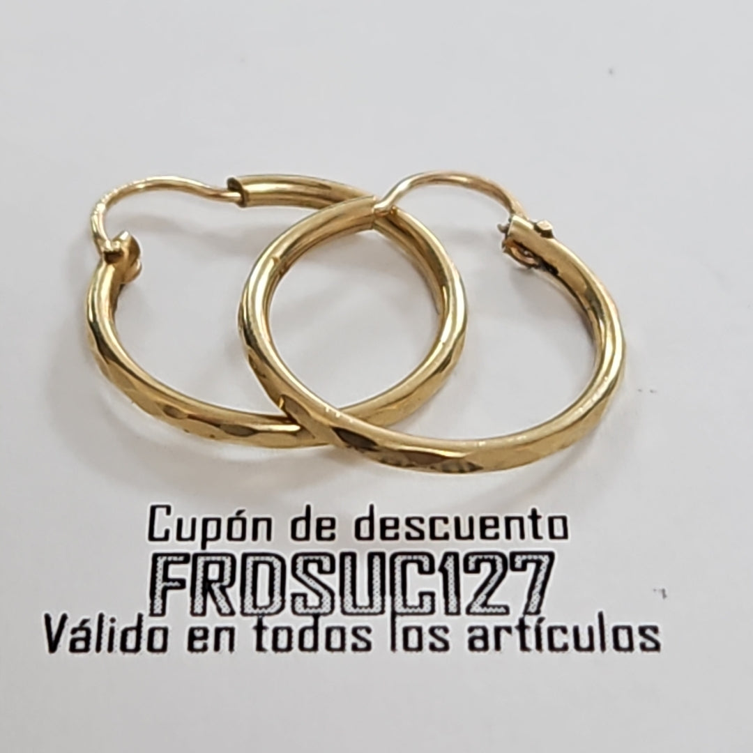 ARRACADAS PAR ORO 10 K 1.3 GRMS (SEMINUEVO)