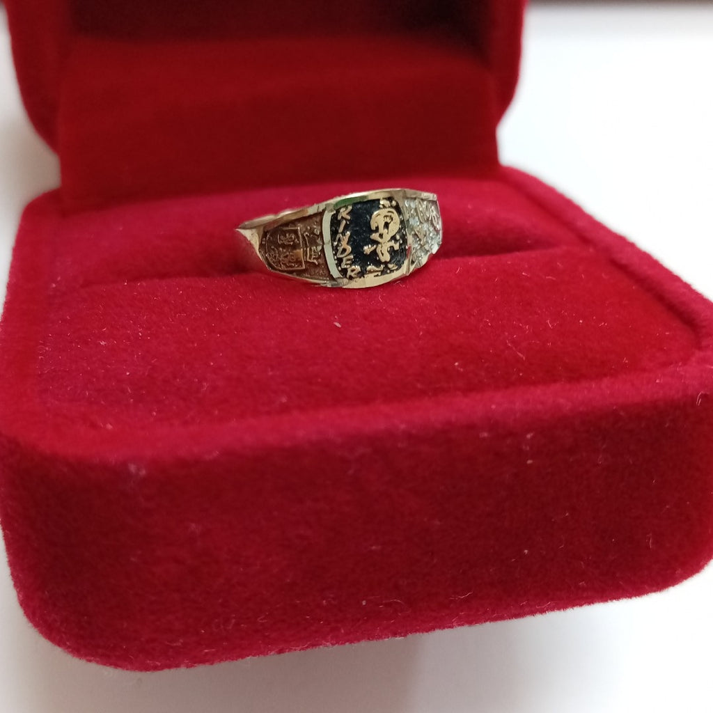 ANILLO DE GRADUACIÓN ORO,ORO MUY BAJO 8 K 0,90 GRMS (SEMINUEVO)