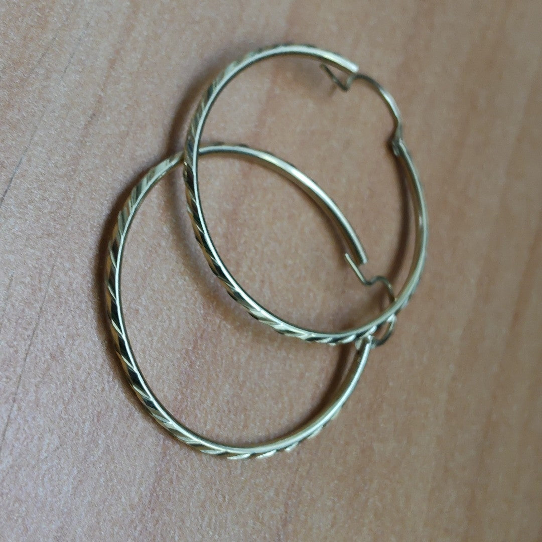 ARRACADAS PAR ORO 14 K 1.5 GRMS (SEMINUEVO)
