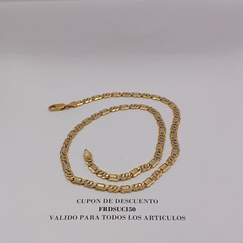CADENA ORO, ORO COMBINADO 21 K 32.5 GRMS (SEMINUEVO)