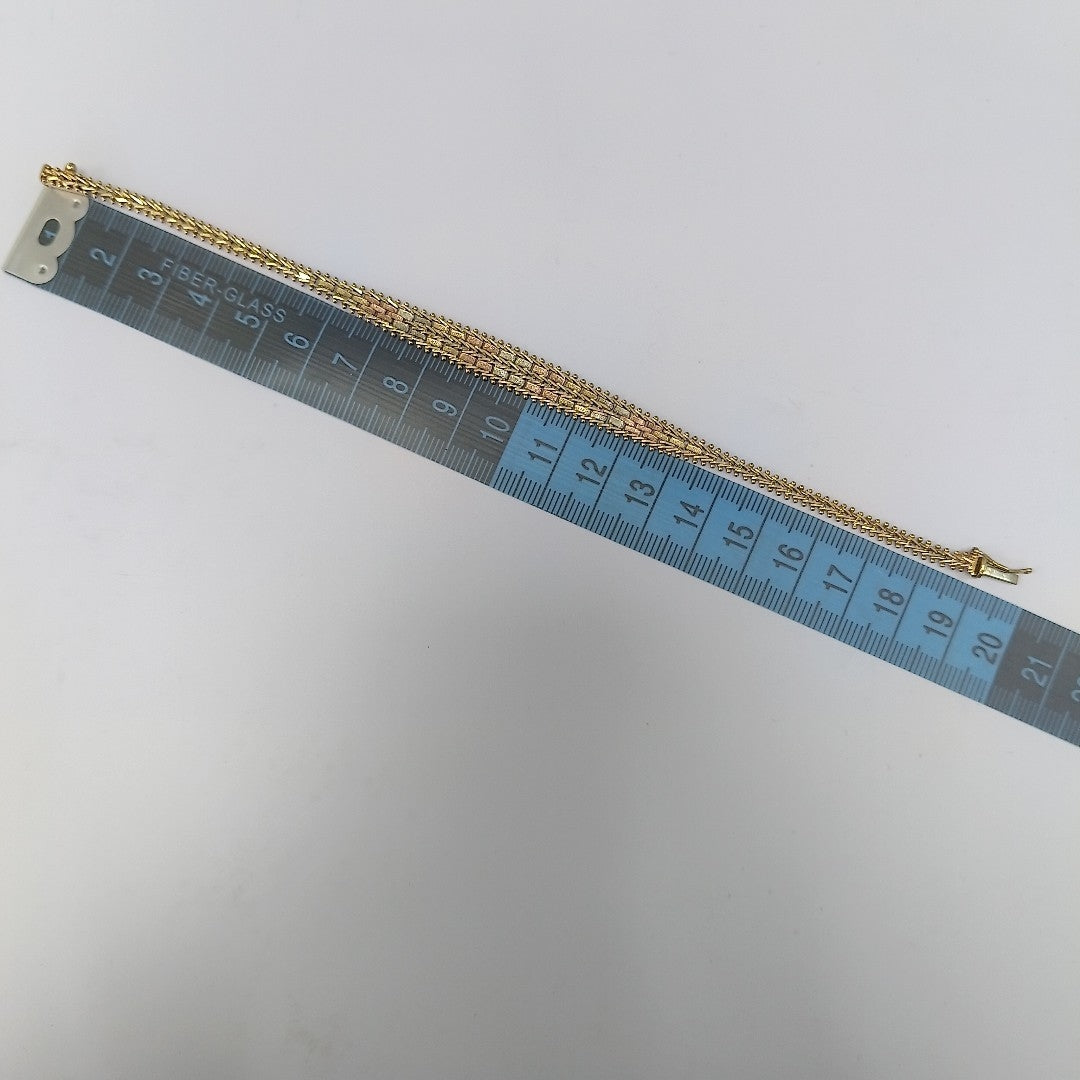 PULSERA ORO, ORO COMBINADO 14 K 8.3 GRMS (SEMINUEVO)