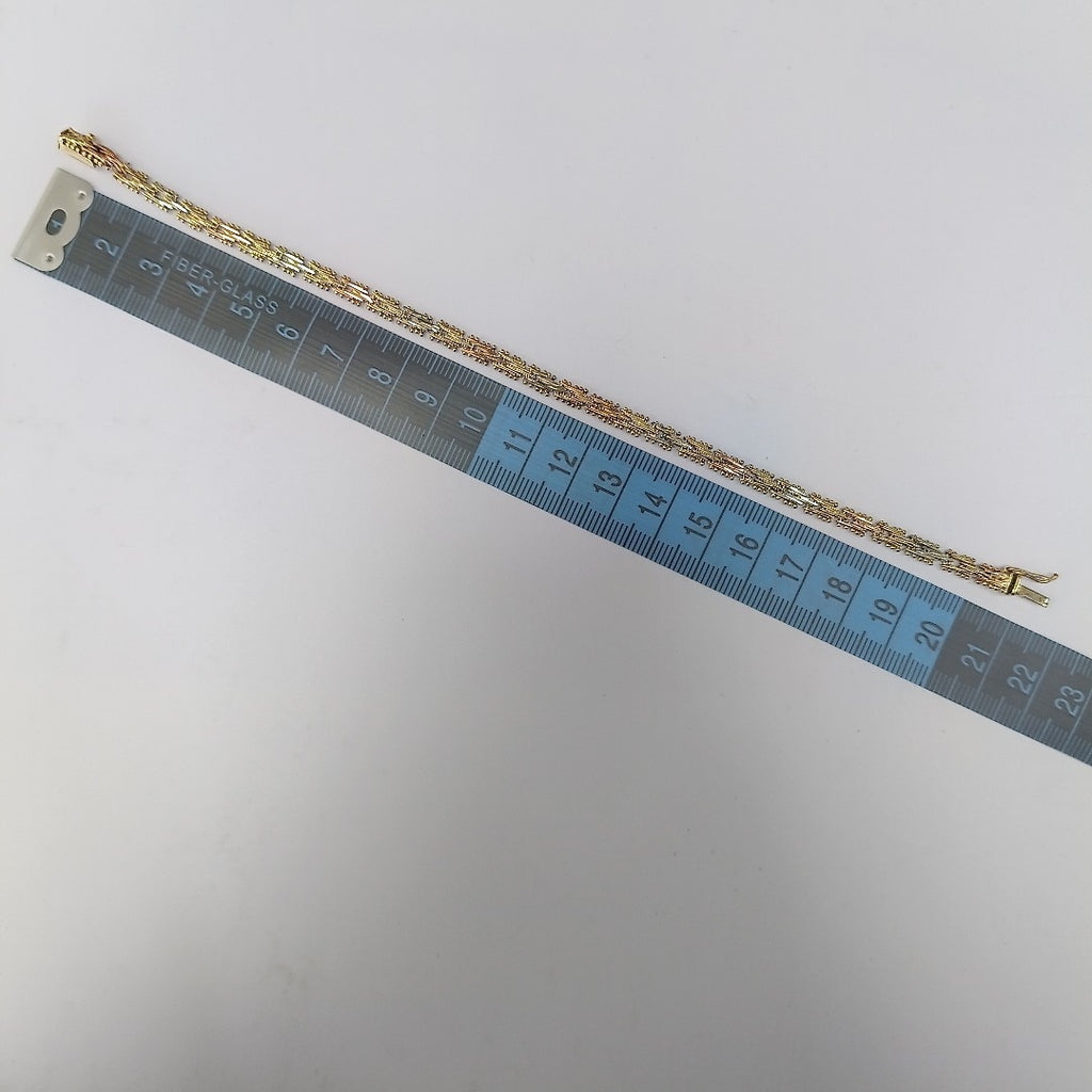 PULSERA ORO, ORO COMBINADO 14 K 12.6 GRMS (SEMINUEVO)
