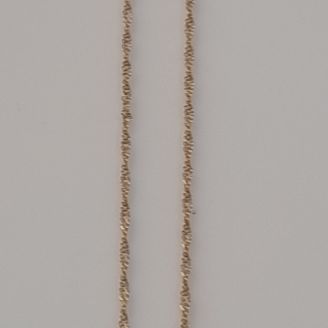 CADENA, MEDALLA RELIGIOSA ORO 10 K 1.1 GRMS (SEMINUEVO)