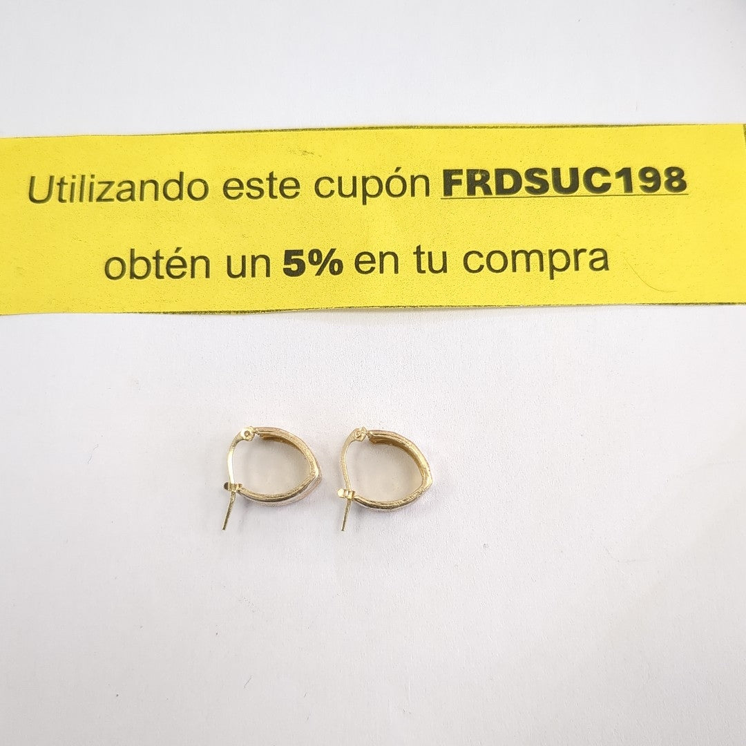 ARETES PAR ORO 10 K 1,90 GRMS (SEMINUEVO)