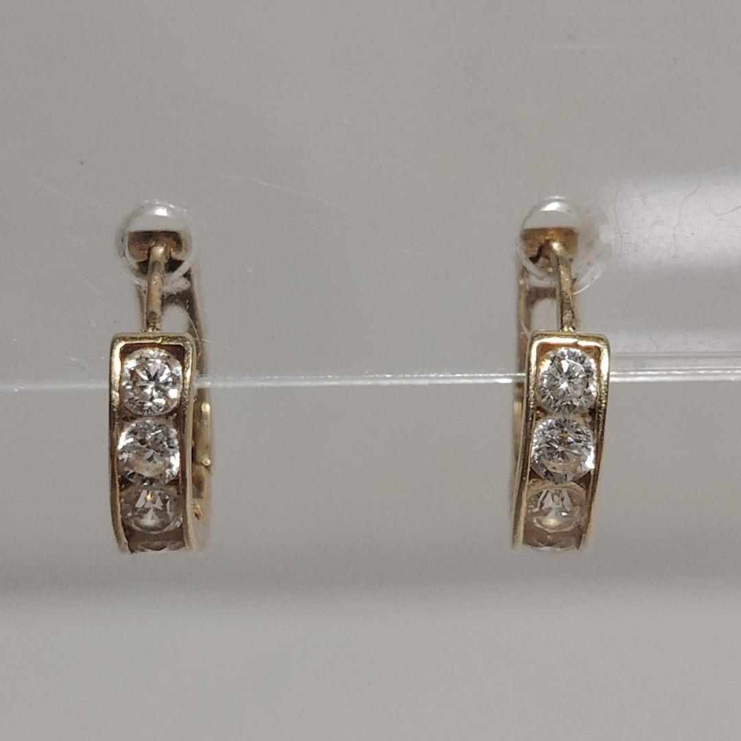 ARRACADAS PAR ORO 14 K 1,00 GRMS (SEMINUEVO)
