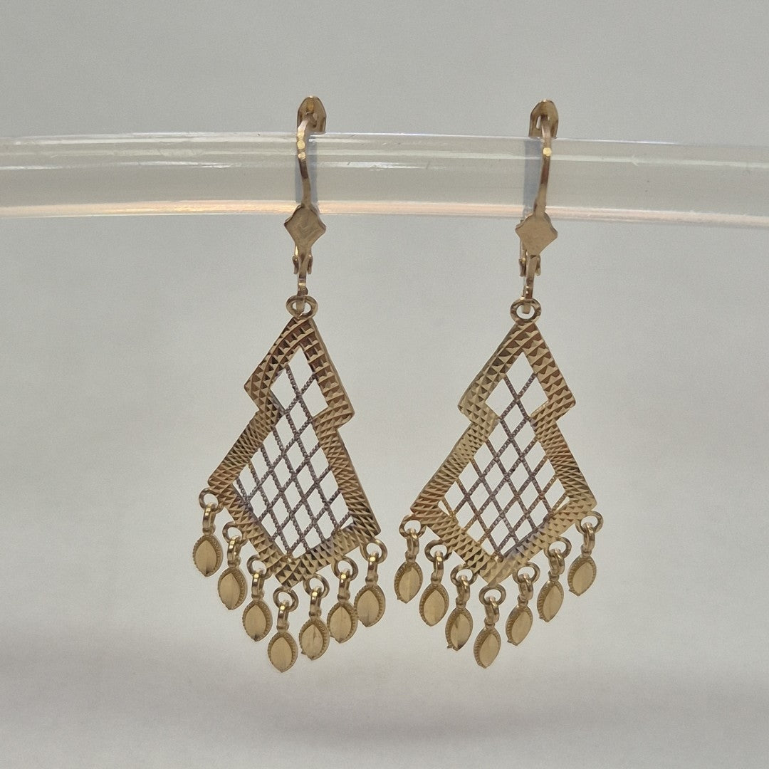 ARETES PAR ORO 10 K 4,10 GRMS (SEMINUEVO)