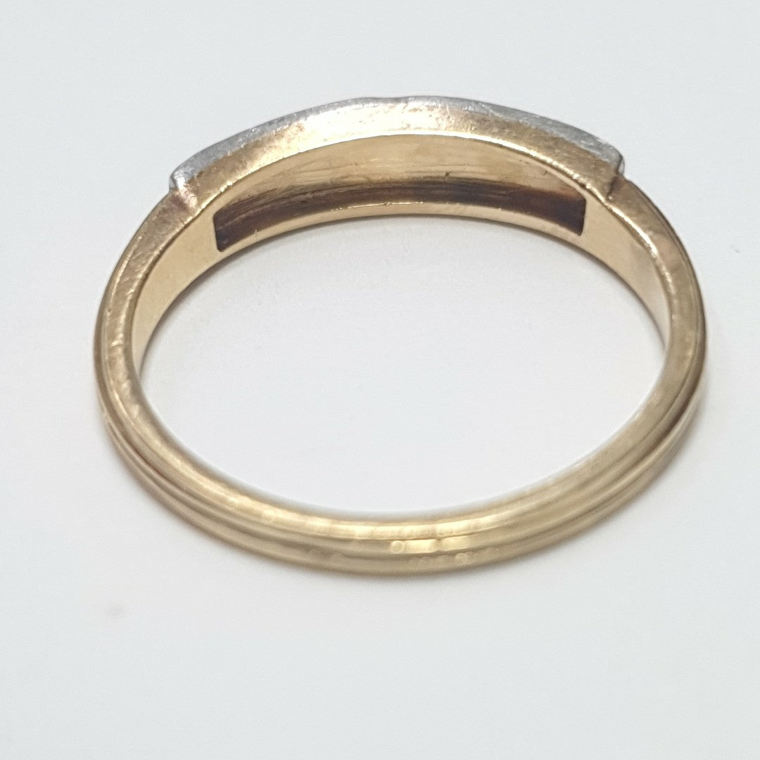 ANILLITO ORO COMBINADO 18 K 3,40 GRMS (SEMINUEVO)