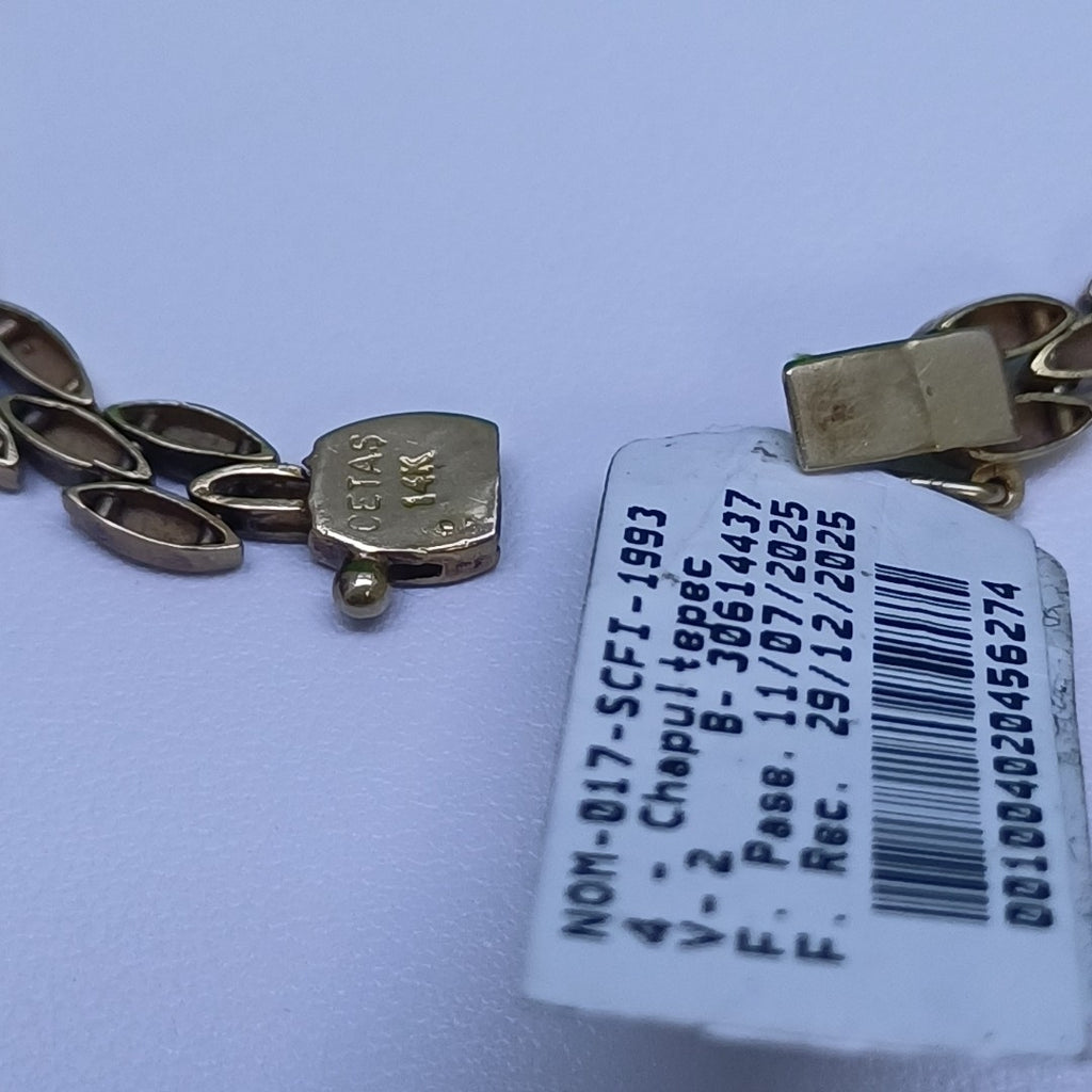 PULSERA ORO 14 K 14.3 GRMS (SEMINUEVO)