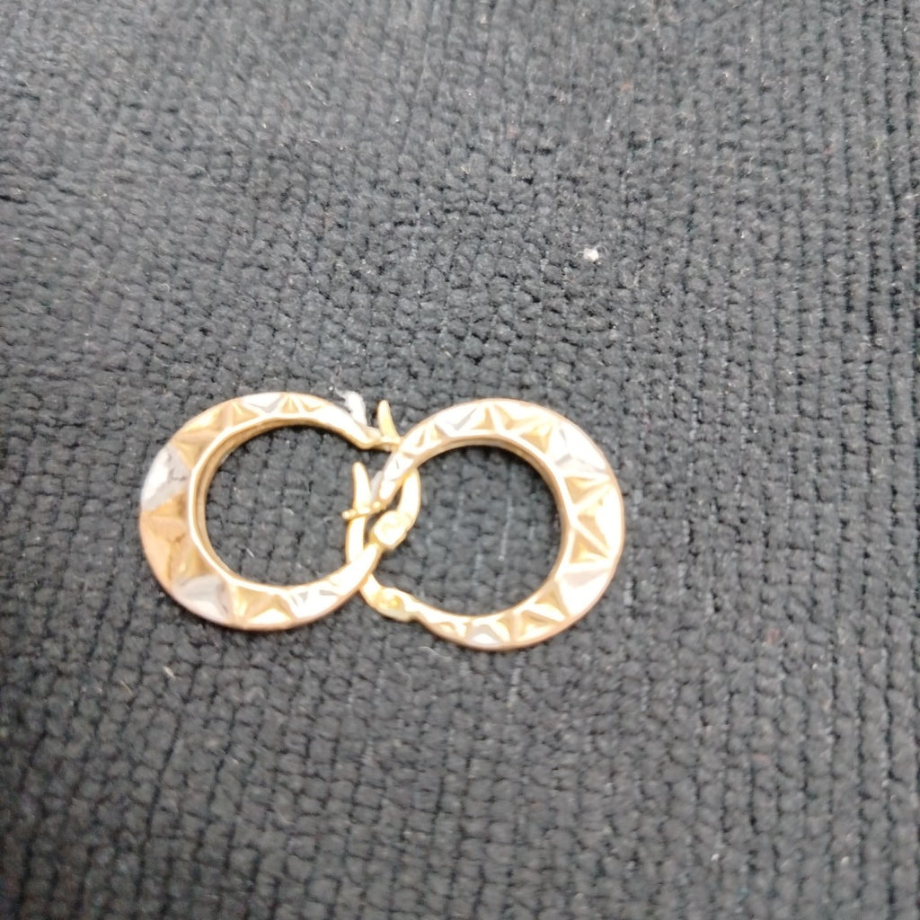 ARRACADAS PAR ORO COMBINADO 10 K 1,50 GRMS (SEMINUEVO)