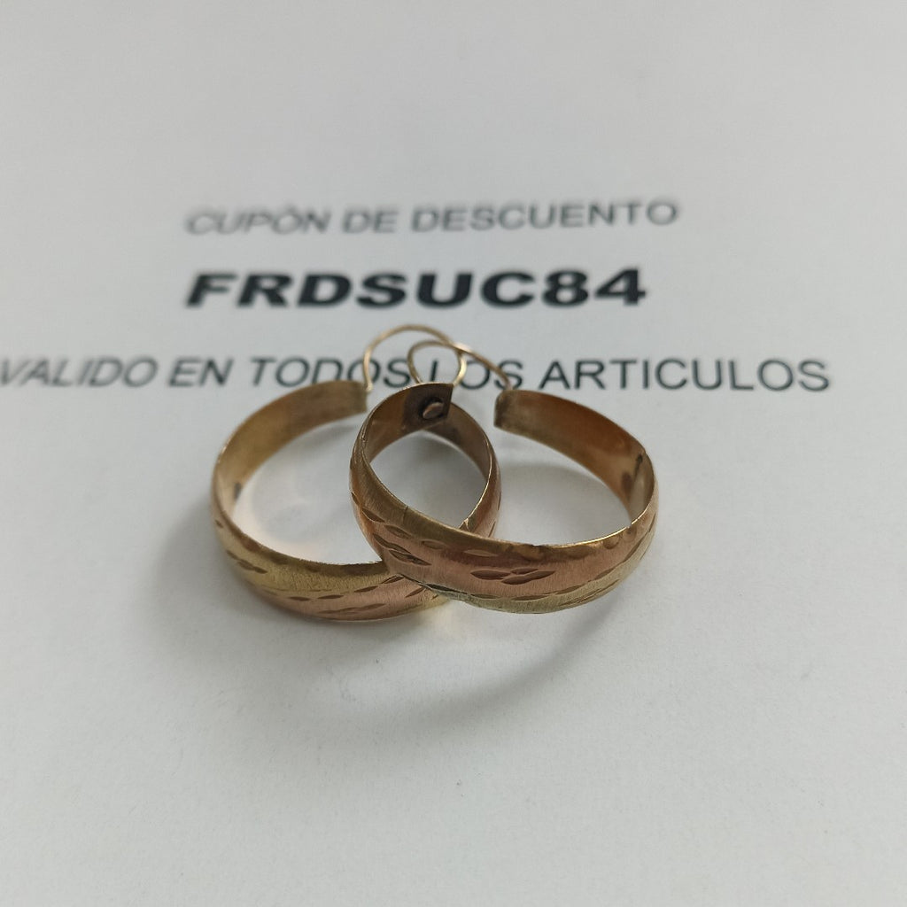 ARRACADAS PAR ORO 8 K 4.4 GRMS (SEMINUEVO)