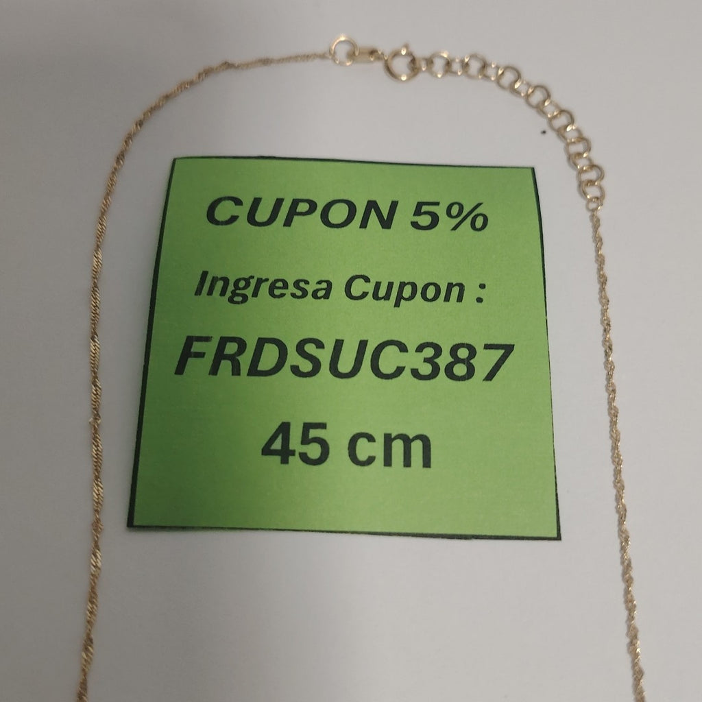 GARGANTILLA ORO 14 K 1,60 GRMS (SEMINUEVO)
