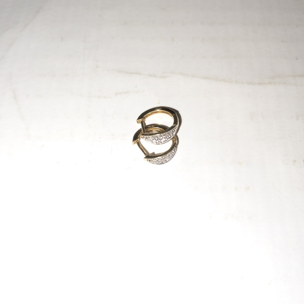 ARRACADAS PAR ORO 14 K 1.6 GRMS (SEMINUEVO)