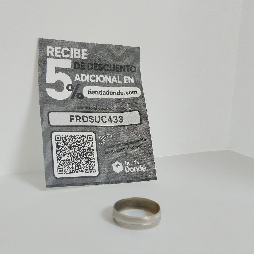 ARGOLLA ORO BLANCO 10 K 2,00 GRMS (SEMINUEVO)